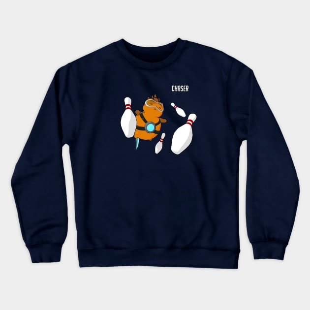 Chaser Bowling Ball - Katsuwatch Crewneck Sweatshirt by dillongoo
